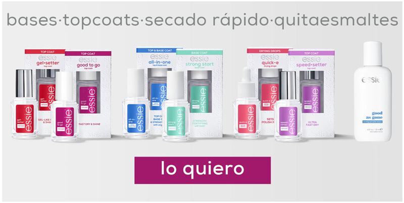 Bases Top Coat Essie baratos
