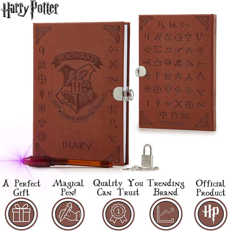diario secreto con candado Harry Potter