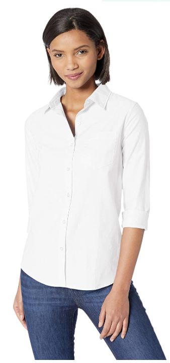 camisas blancas mujer amazon