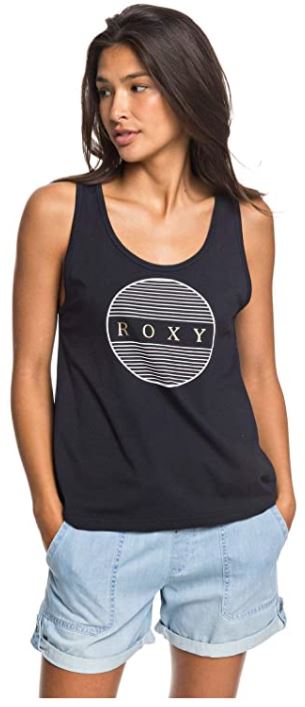 camiseta sin mangas negra mujer roxy