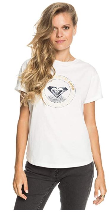 camiseta blanca mujer roxy