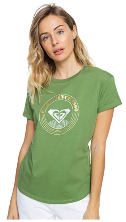 camiseta verde mujer roxy