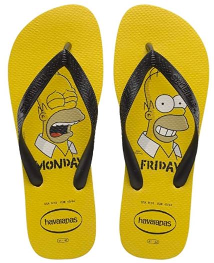 chanclas simpsons havaianas hombre